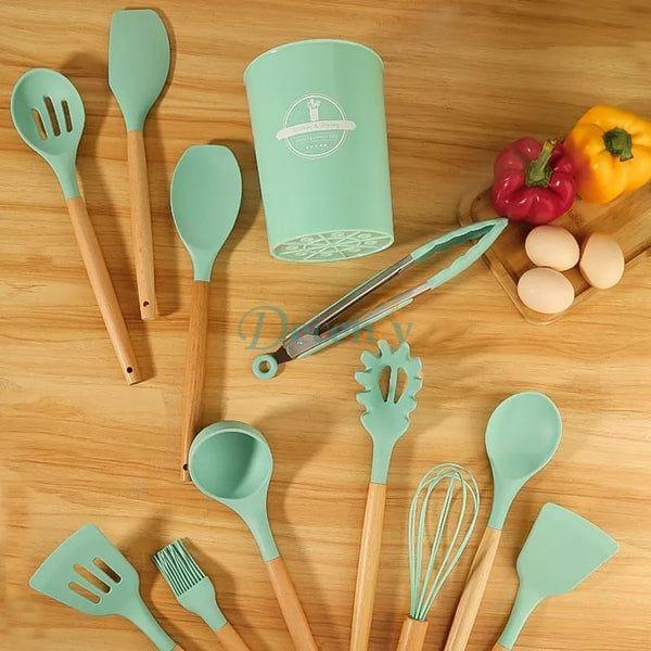12 Pcs Silicone Kitchenware Cooking Utensils Set - Decency