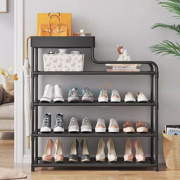 Adjustable Shoe Rack Organizer With Storage Shelf - Decency