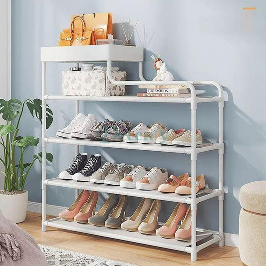 Adjustable Shoe Rack Organizer With Storage Shelf - Decency