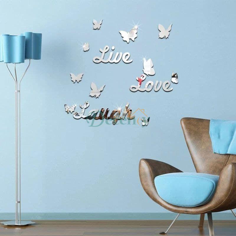 3D Acrylic Decor Mirror Wall Sticker for Dining Room Wall Decor - Decency