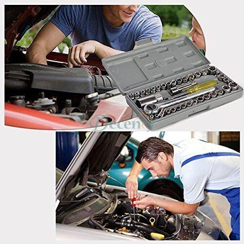 40 Pcs Combination Socket Wrench Set Tool Kit - Decency