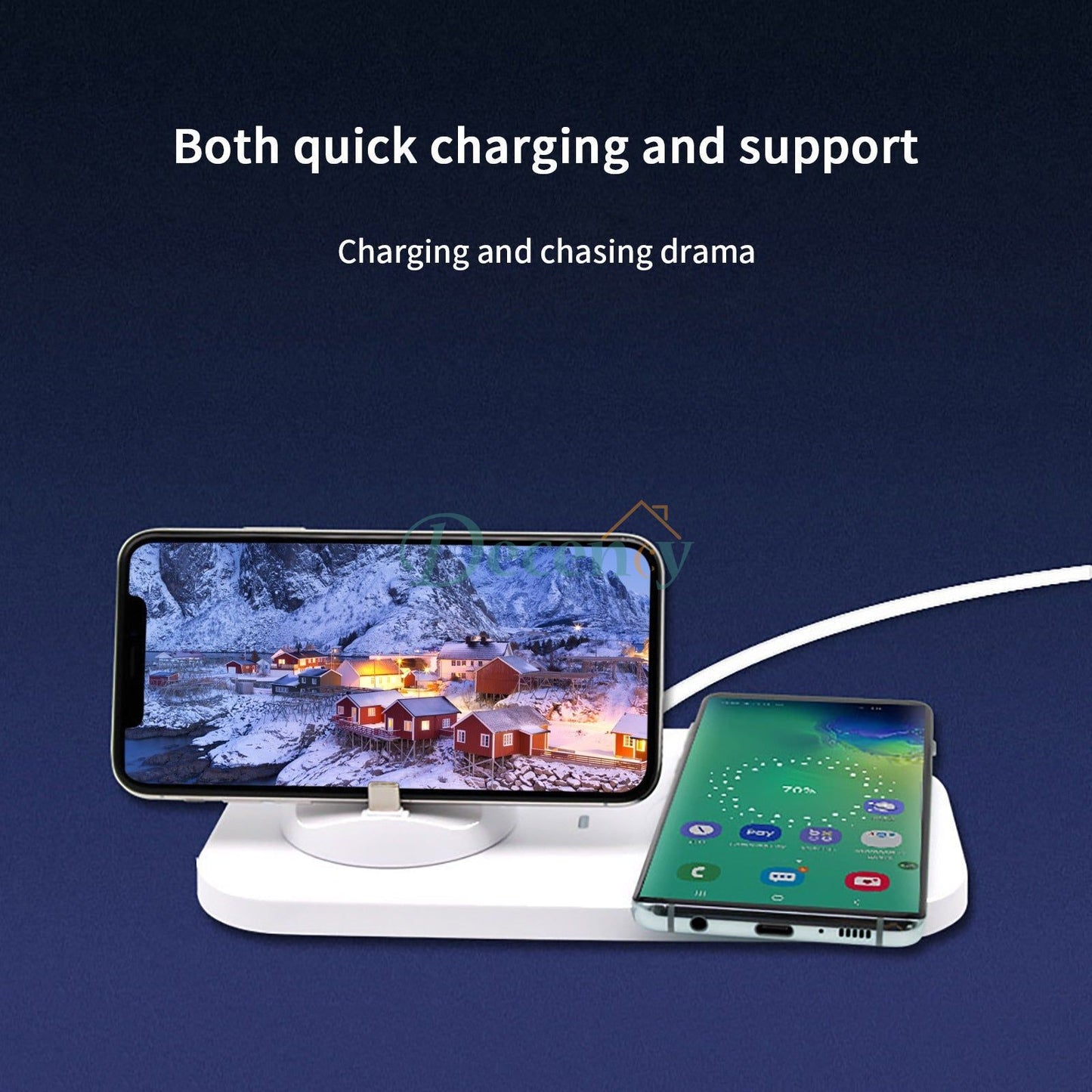 3 In 1 Multi Function Wireless Charger For Phone,Smart Watches And Bluetooth Headphones - Decency