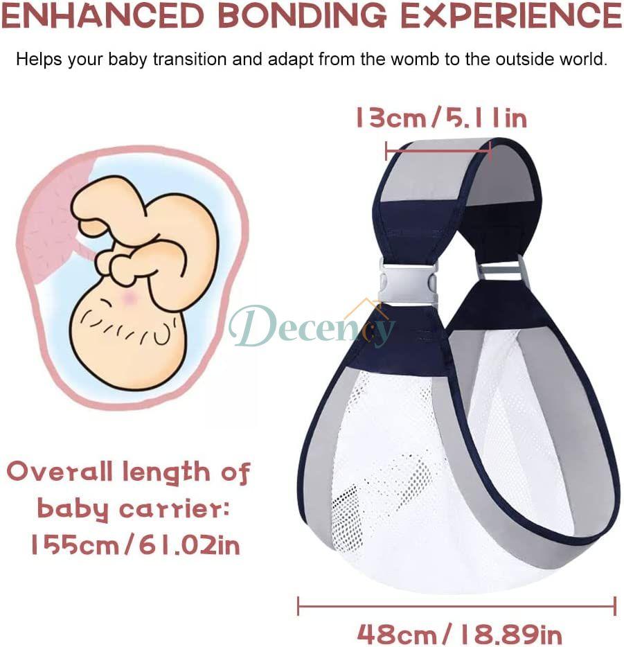 Baby Sling Carrier, Adjustable Baby Holder Carrier - Decency