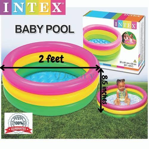 Intex Sunset Glow Inflatable Baby Pool - Decency