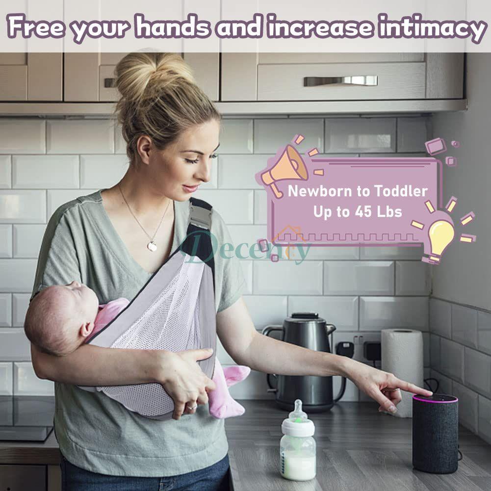 Baby Sling Carrier, Adjustable Baby Holder Carrier - Decency
