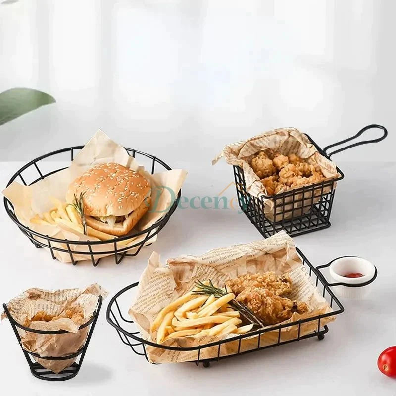 Snack Buckets & Restaurant Style Serving Platter - Decency