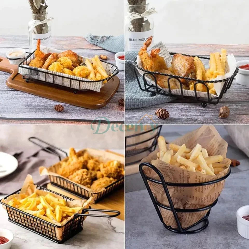 Snack Buckets & Restaurant Style Serving Platter - Decency