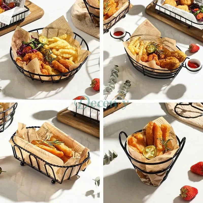 Snack Buckets & Restaurant Style Serving Platter - Decency