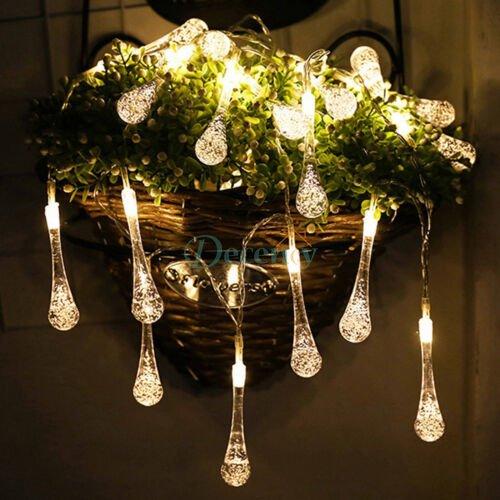 20 LED WATER STRING LIGHTS BATTERY 🔋 + USB OPTION - Decency