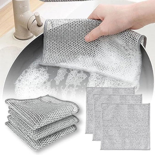 Steel Wire Dish Cloth (Pack of 10)