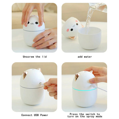 Cute Air Humidifier With Night Light