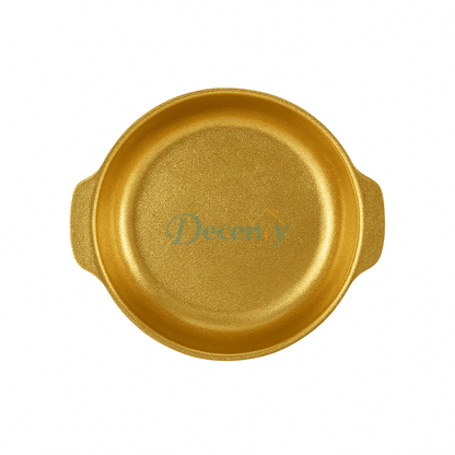 Golden Textured Serving Bowl