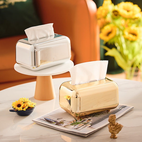 Golden Table Tissue Box