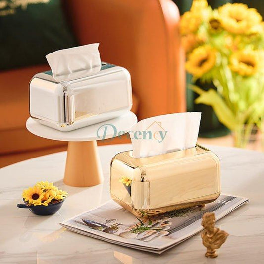 Golden Table Tissue Box