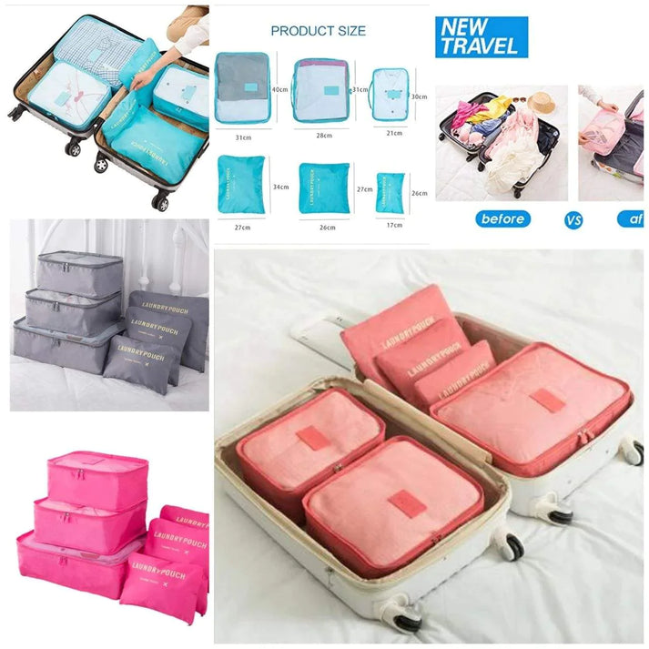 6 Pcs Travel Bags