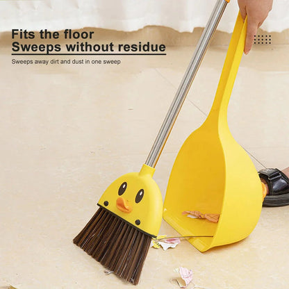 Duck Shape Broom With Dustpan For childrens