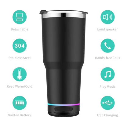 Bluetooth Speaker Stainless Steel Tumbler Bluetooth