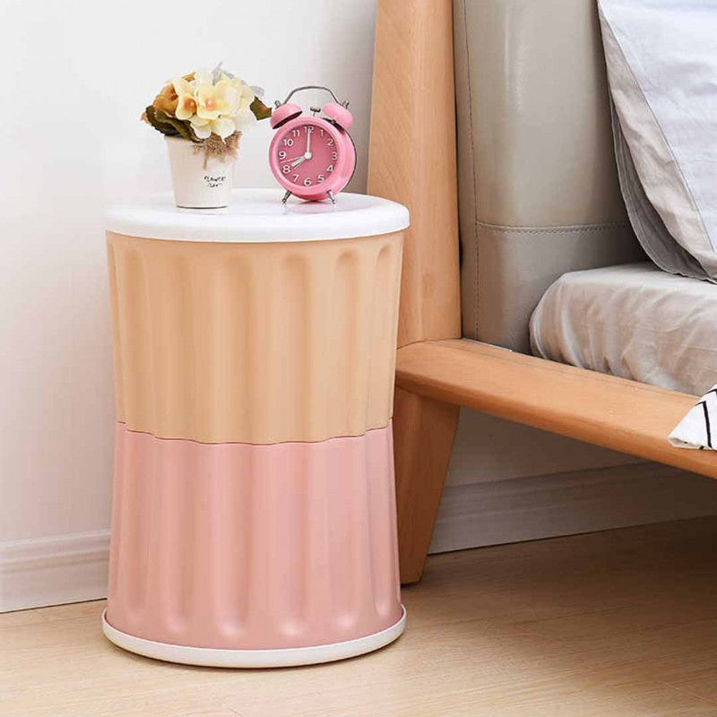 Storage Stool Plastic Large Capacity Stackable Storage Box Footstool Seat