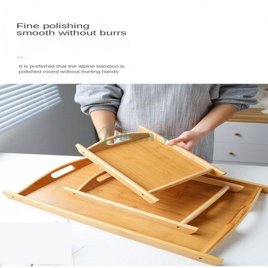 3 Pcs Set Wood Serving Tray For Kitchen