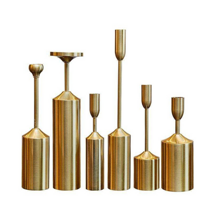 Set of 6 Metal Decorative Candle Holders