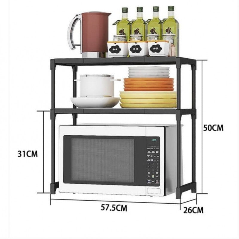 Over Microwave Oven 2 Layer Rack