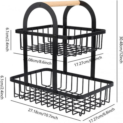 2-Tier Kitchen Countertop Fruit Rack