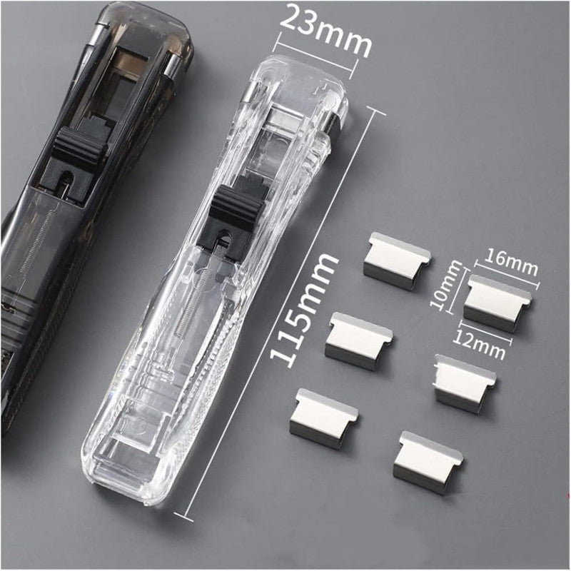 Staple Metal Clip Push Hand Paper Clipper