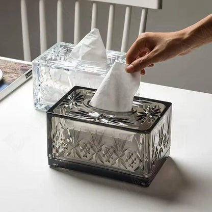 Crystal Clear Acrylic Transparent Tissue box Holder