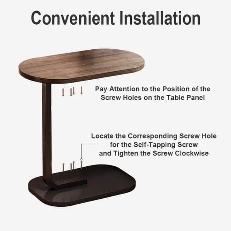 Compact Wooden Bedside Table & Sofa Side Coffee Table