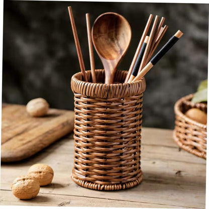 Rattan Woven Tableware Creative Stationery