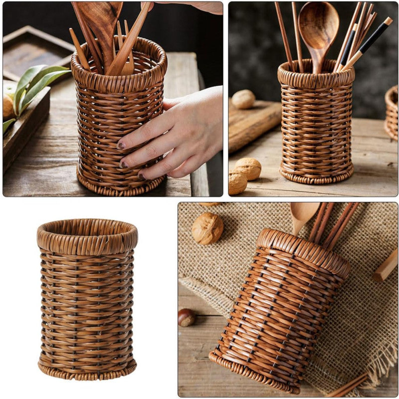 Rattan Woven Tableware Creative Stationery