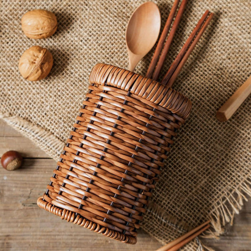 Rattan Woven Tableware Creative Stationery