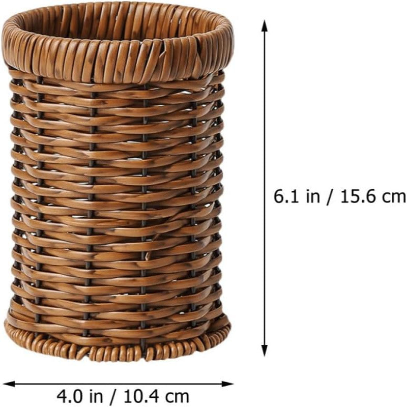 Rattan Woven Tableware Creative Stationery