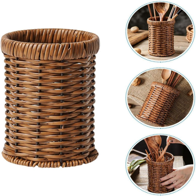 Rattan Woven Tableware Creative Stationery