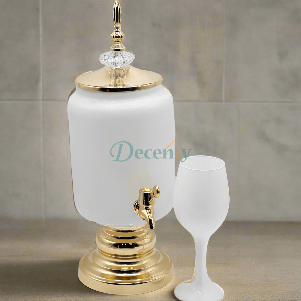 7 Pcs Dispenser Set White Matt – Elegant