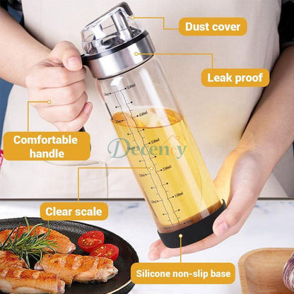 Glass Oil Dispenser Bottle Auto Flip 550 ML