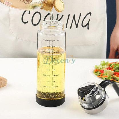 Glass Oil Dispenser Bottle Auto Flip 550 ML