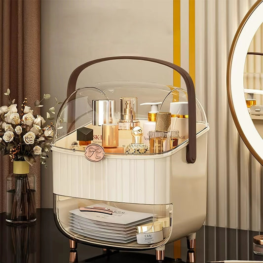 Luxury Acrylic Drawer Makeup Organizer – Transparent Cosmetic