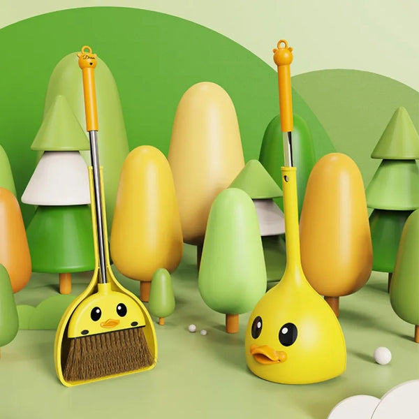 Duck Shape Broom With Dustpan For childrens