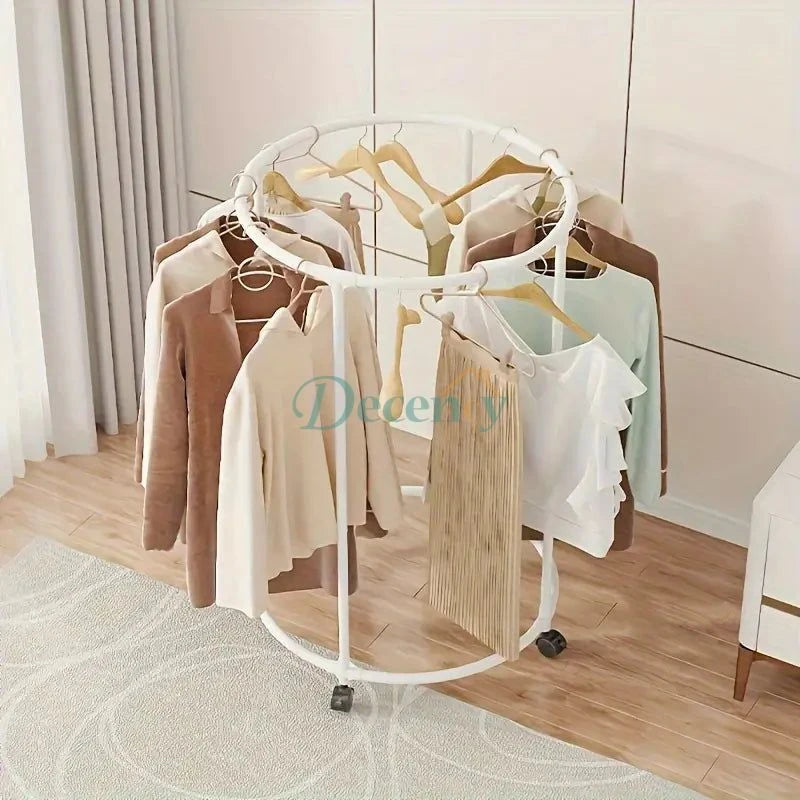 Elegant Round Metal Hanger Stand