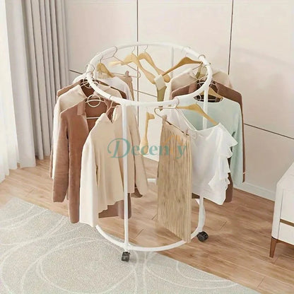 Elegant Round Metal Hanger Stand