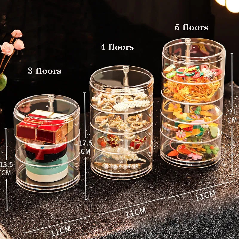 Acrylic Rotatable  Jewelery Organizer