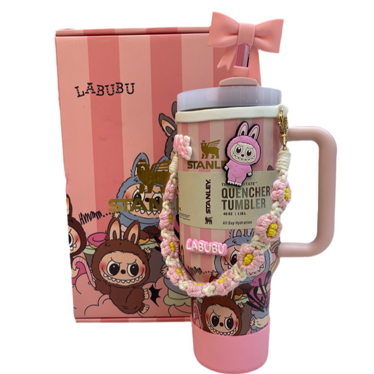 Stanley Labubu Quencher H2.0 FlowState™ Tumbler 40 oz With Accessories