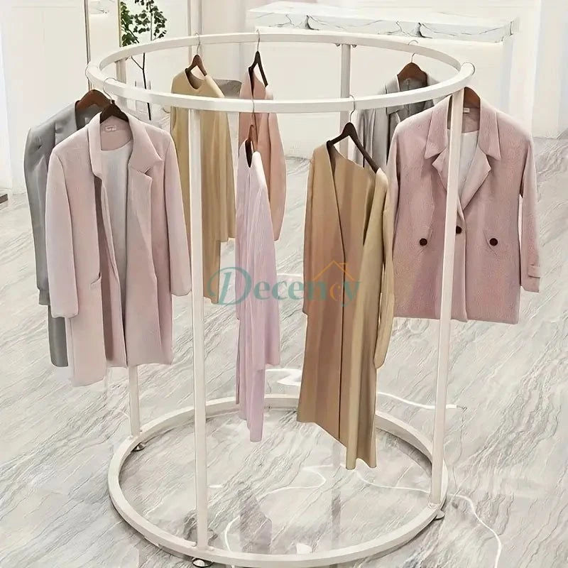 Elegant Round Metal Hanger Stand