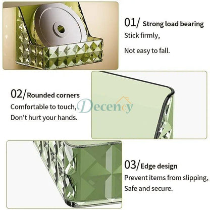 diamond texture  Luxurious Hanging Makeup Organizer