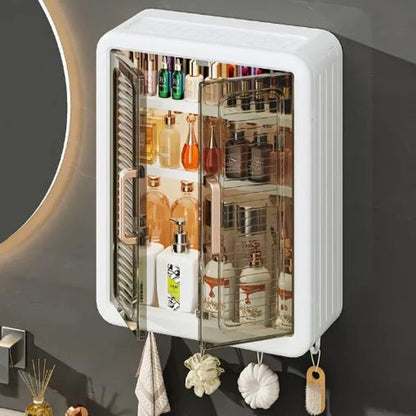 Double Door Wall Mounted Multi-Functional Storage Rack