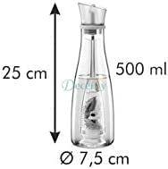 500ml Glass Oil Dispenser Bottle with Infuser