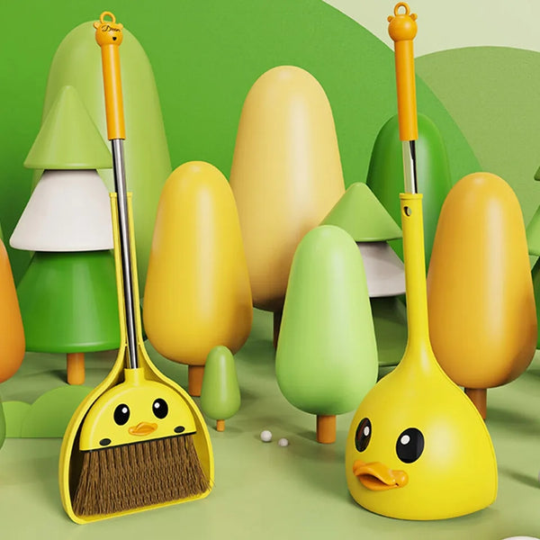 Duck Shape Broom With Dustpan For childrens