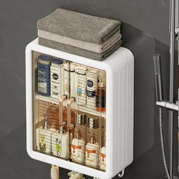 Double Door Wall Mounted Multi-Functional Storage Rack