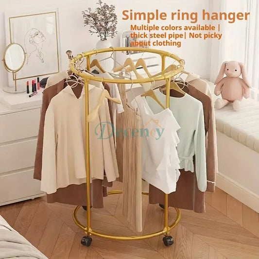 Elegant Round Metal Hanger Stand